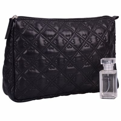 Quilted toiletry bags